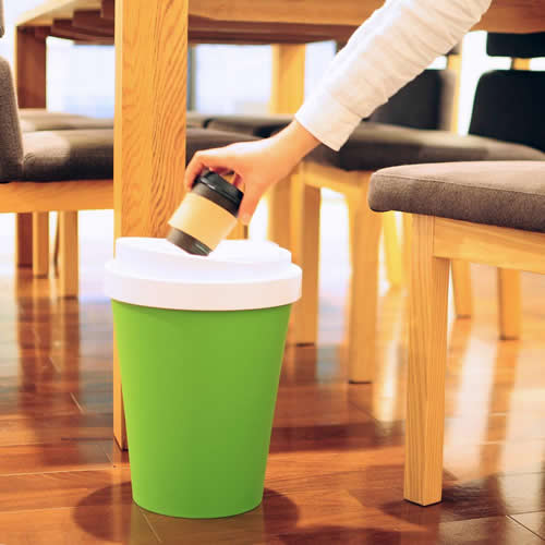 コーヒーカップ型ごみ箱 Qualy ミニ コーヒービン ｒｏｄｃｏｎｔｒｏｌ