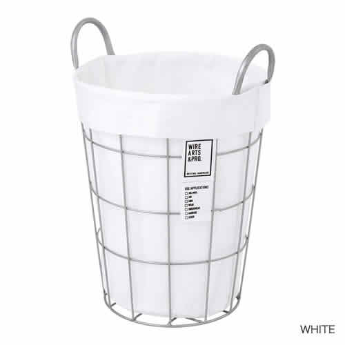 WIRE ARTS & PRO ランドリーラウンドバスケット 21L （003074）