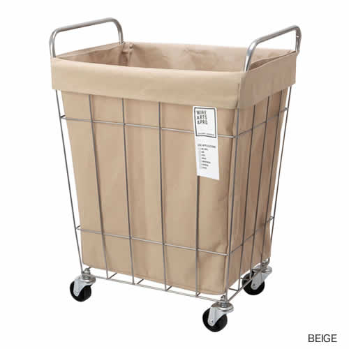 無機質＆インダストリアルなランドリーバスケット。