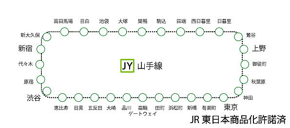 山手線ティッシュカバー