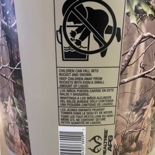 便利な5ガロンバケット。