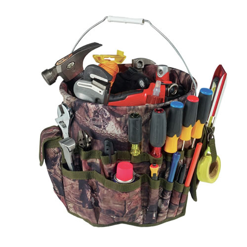 ５ガロンバケツに対応した収納ポケット