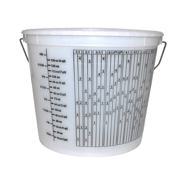 目盛がついてマルチにつかえる樹脂製5クォートバケット