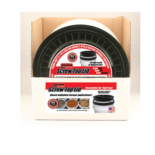 LeakTite５ガロンバケット用スクリュー式リッド（フタ）