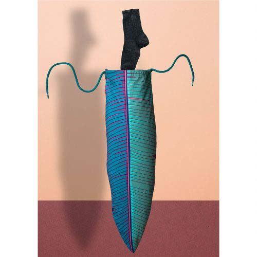 トロピカルリーフのランドリーバッグ。