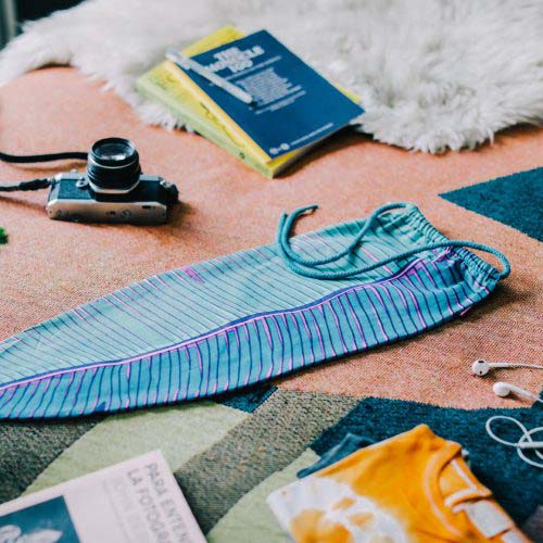 トロピカルリーフのランドリーバッグ。