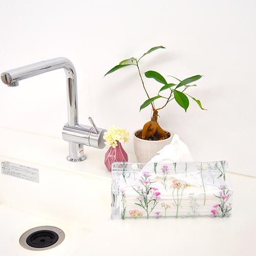 PVCで作られたティッシュカバー。