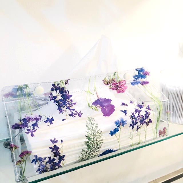 PVCで作られたティッシュカバー。