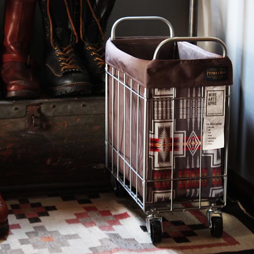 ペンドルトンワイヤーランドリーバスケット。