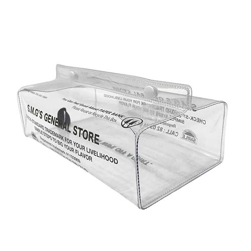 中身が見えるタイプのティッシュカバー