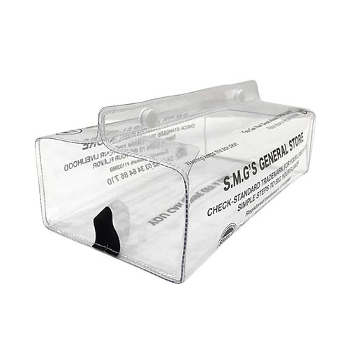 中身が見えるタイプのティッシュカバー