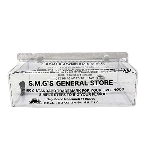 中身が見えるタイプのティッシュカバー