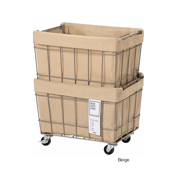 スタッキングバスケットを使用することですっきりとした空間を維持