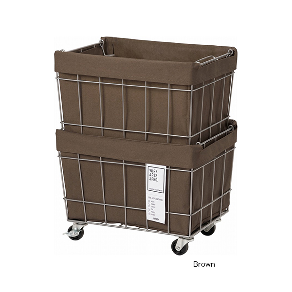 スタッキングバスケットを使用することですっきりとした空間を維持