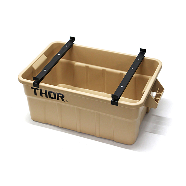 テーブル使いしたまま中の物を出し入れすることができるTHOR Large Totes 53L・75L専用スライドレール。