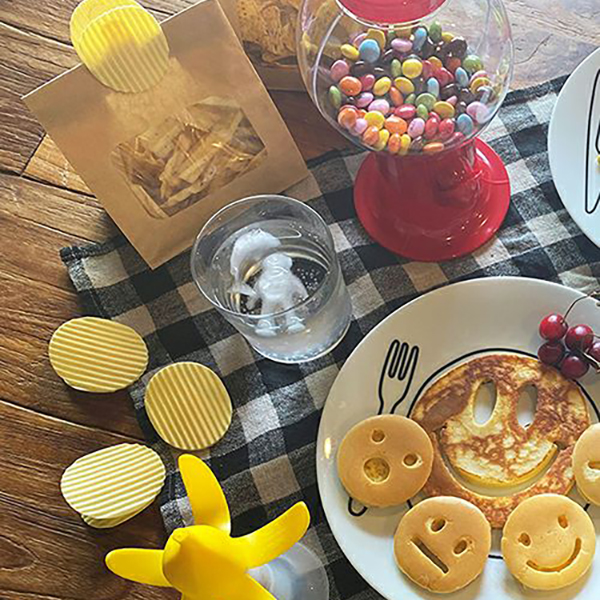 ポテトチップスの形をしたクリップ。