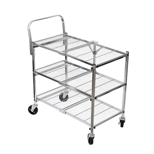 スリムに折りたためる構造ながら、高い耐荷重と安定感を備えています。