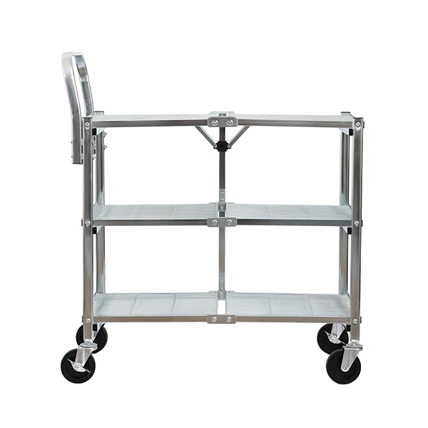 スリムに折りたためる構造ながら、高い耐荷重と安定感を備えています。