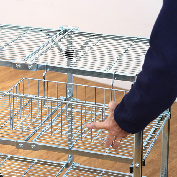 Metal Folding Cart専用の拡張バスケット。