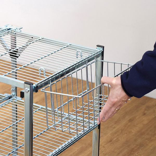 Metal Folding Cart専用の拡張バスケット。