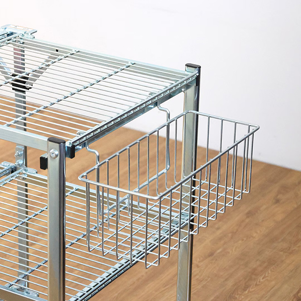 Metal Folding Cart専用の拡張バスケット。