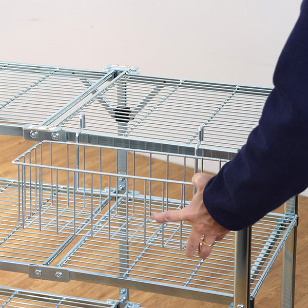 Metal Folding Cart専用の拡張バスケット。