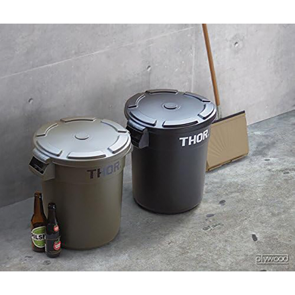 リビングやオフィスなどさまざまなシーンで使い勝手の良い12Lサイズのラウンドコンテナ。