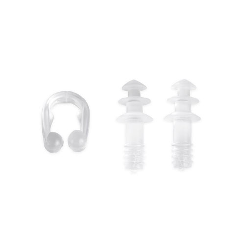 いびき防止キット。鼻栓×１、耳栓×２。