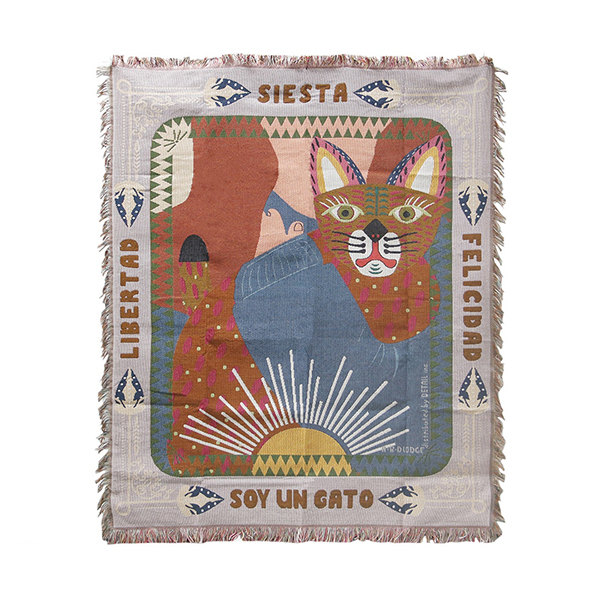 メキシコ・オアハカ（Oaxaca）の民藝・ウッドカービングをモチーフにデザインされたスローケット。