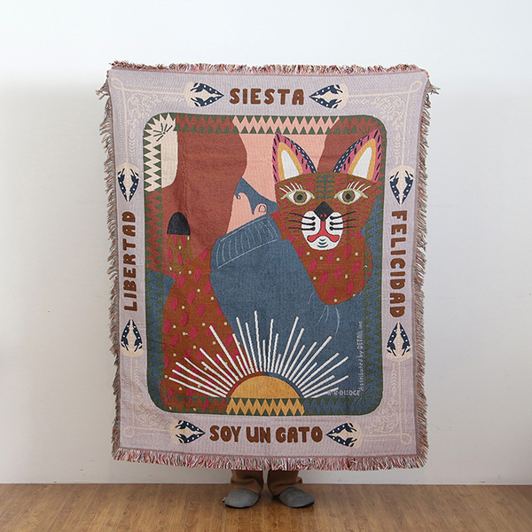 メキシコ・オアハカ（Oaxaca）の民藝・ウッドカービングをモチーフにデザインされたスローケット。