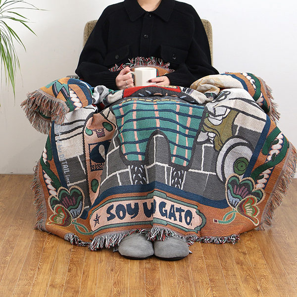 メキシコ・オアハカ（Oaxaca）の民藝・ウッドカービングをモチーフにデザインされたスローケット。