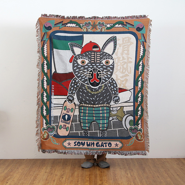 メキシコ・オアハカ（Oaxaca）の民藝・ウッドカービングをモチーフにデザインされたスローケット。