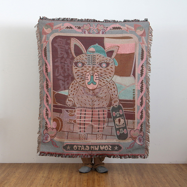 メキシコ・オアハカ（Oaxaca）の民藝・ウッドカービングをモチーフにデザインされたスローケット。