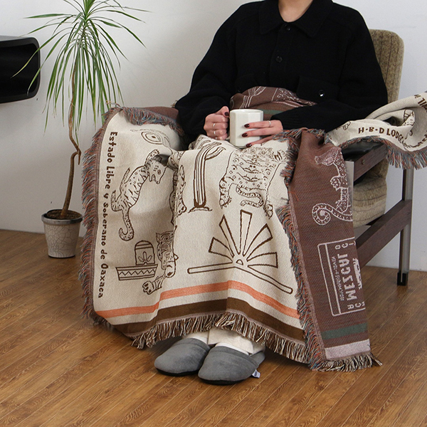 メキシコ・オアハカ（Oaxaca）の民藝・ウッドカービングをモチーフにデザインされたスローケット。