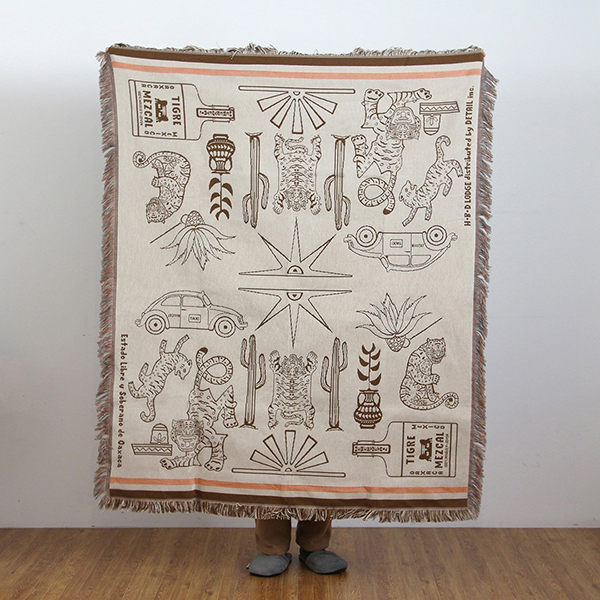 メキシコ・オアハカ（Oaxaca）の民藝・ウッドカービングをモチーフにデザインされたスローケット。