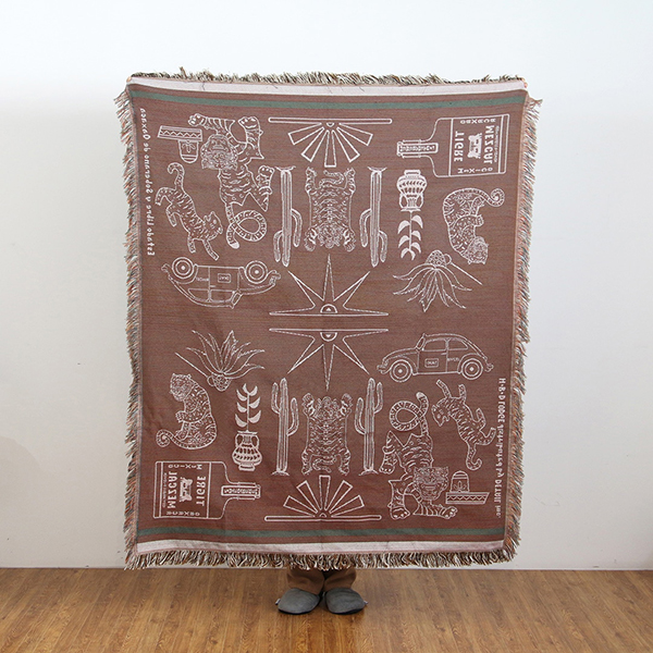 メキシコ・オアハカ（Oaxaca）の民藝・ウッドカービングをモチーフにデザインされたスローケット。