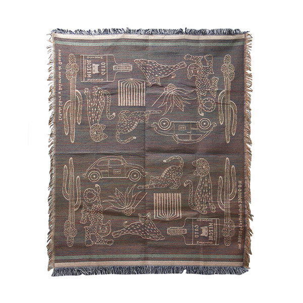 メキシコ・オアハカ（Oaxaca）の民藝・ウッドカービングをモチーフにデザインされたスローケット。