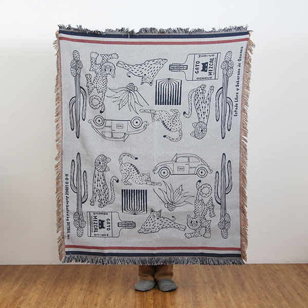 メキシコ・オアハカ（Oaxaca）の民藝・ウッドカービングをモチーフにデザインされたスローケット。