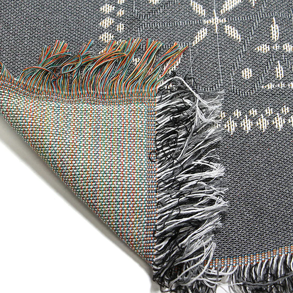 70～80年代に見られたクロス柄を取り入れた、大判サイズのスローケット。