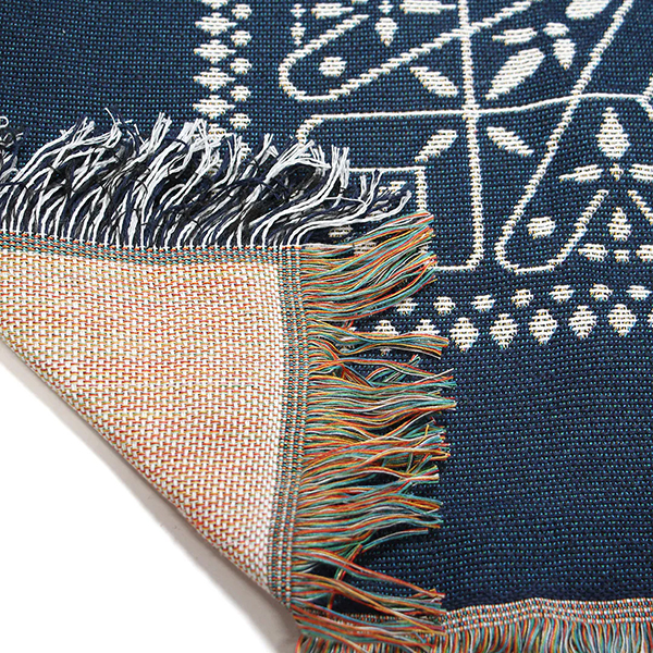 70～80年代に見られたクロス柄を取り入れた、大判サイズのスローケット。