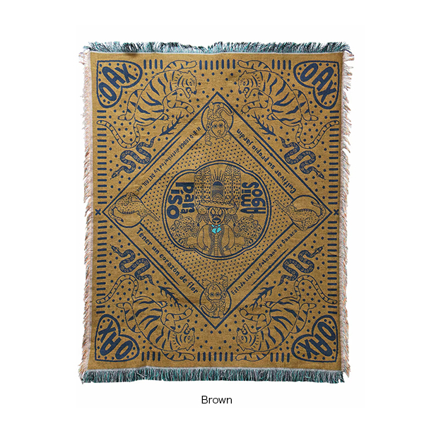 メキシコのカルチャーをモチーフにした、バンダナデザインのスローケット。