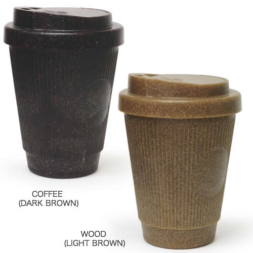 コーヒーの抽出かすを使って作られた全く新しい素材のコーヒーカップ。