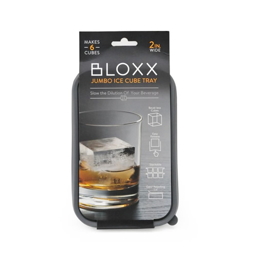 特大サイズの四角い氷が6個できるトレイです。