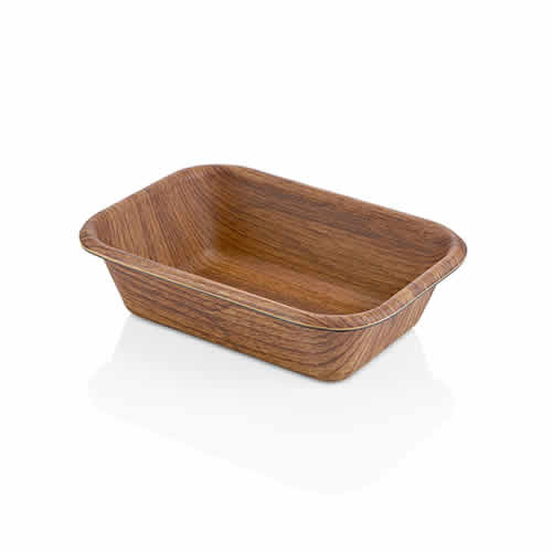 ダイニングテーブルに馴染むウッド柄のキッチンウェア