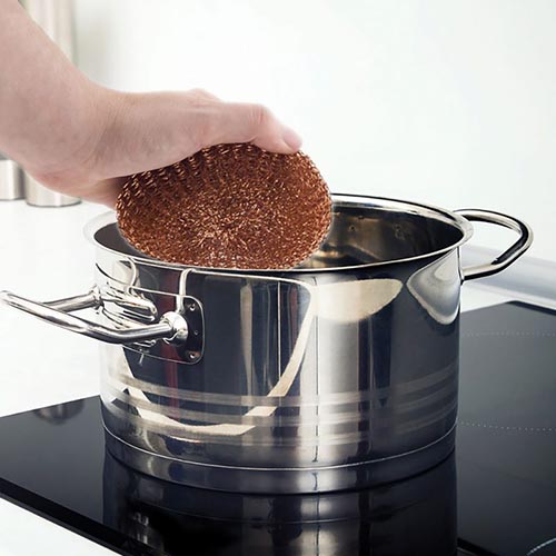 ンプルなコッパースクラバー3個セット。