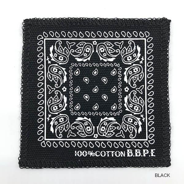 10cm角のヴィンテージバンダナ柄に仕上げたコースター。