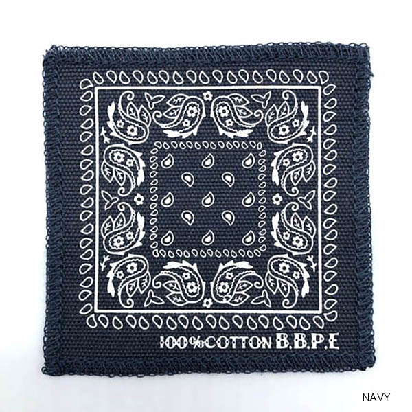 10cm角のヴィンテージバンダナ柄に仕上げたコースター。