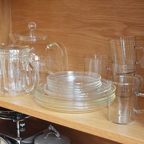 ドイツブランドTrendglas-Jenaが展開する、耐熱ガラスプレート。