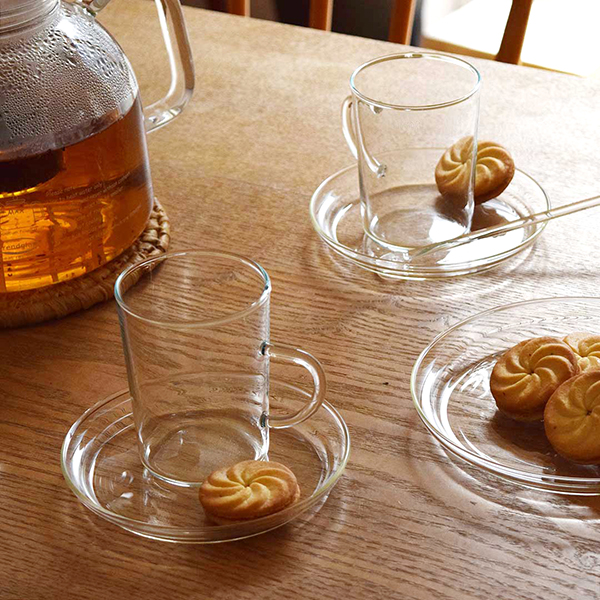 ドイツブランドTrendglas-Jenaが展開する、耐熱ガラスプレート。