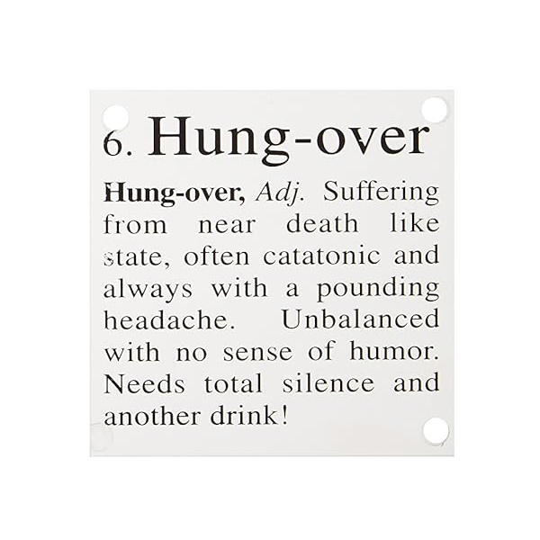 酔っ払いレベルとそれにまつわるジョークが書かれたコースター